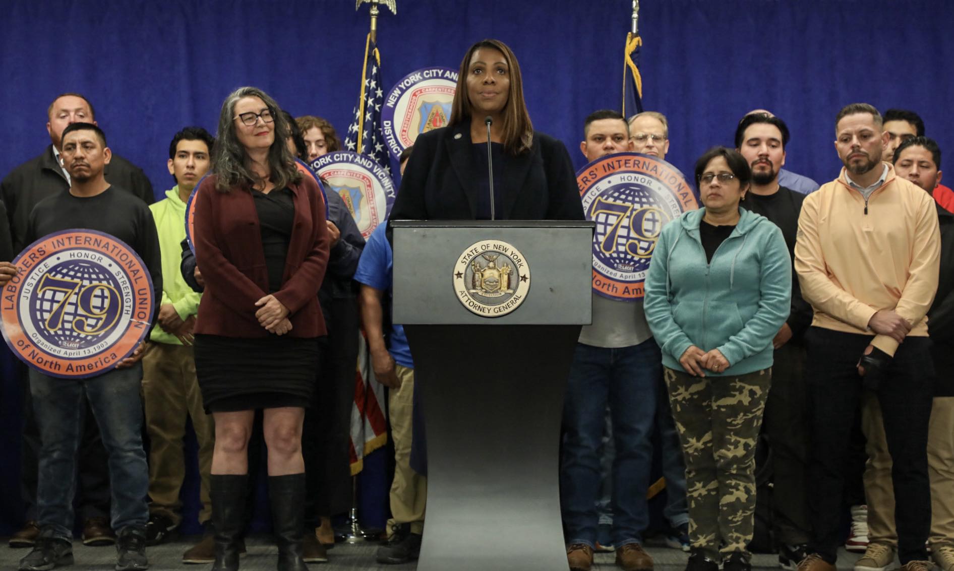 New York State Attorney General James Delivers $1.4 Million To New York City Construction Workers ‘Whose Rights Were Violated’ - Investigation ‘Launched After A Referral’ From Laborers Local 79