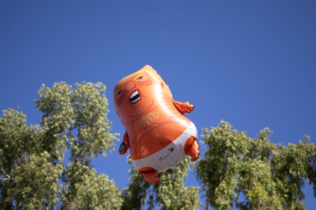 a donald trump baby balloon