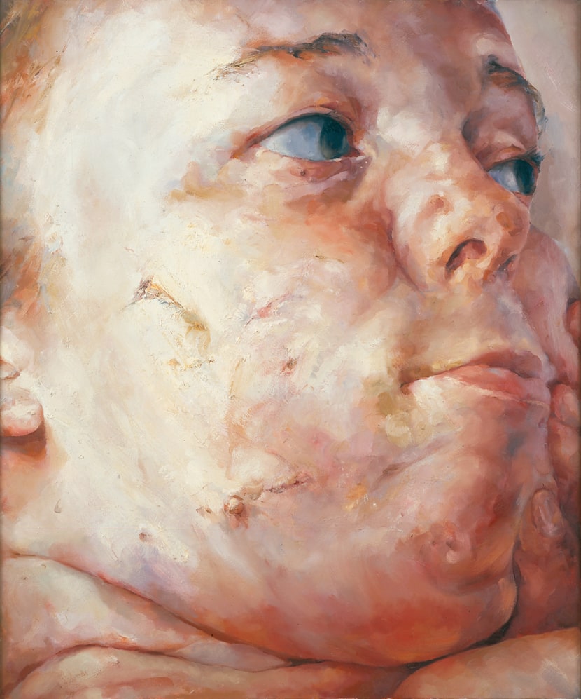Jenny Saville has studied medical textbooks and attended plastic surgery procedures to...