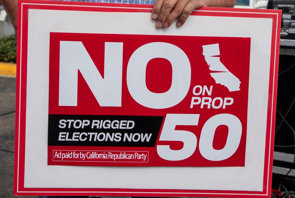 Prop. 50 is about protecting Democrats, not democracy – San Diego Union-Tribune