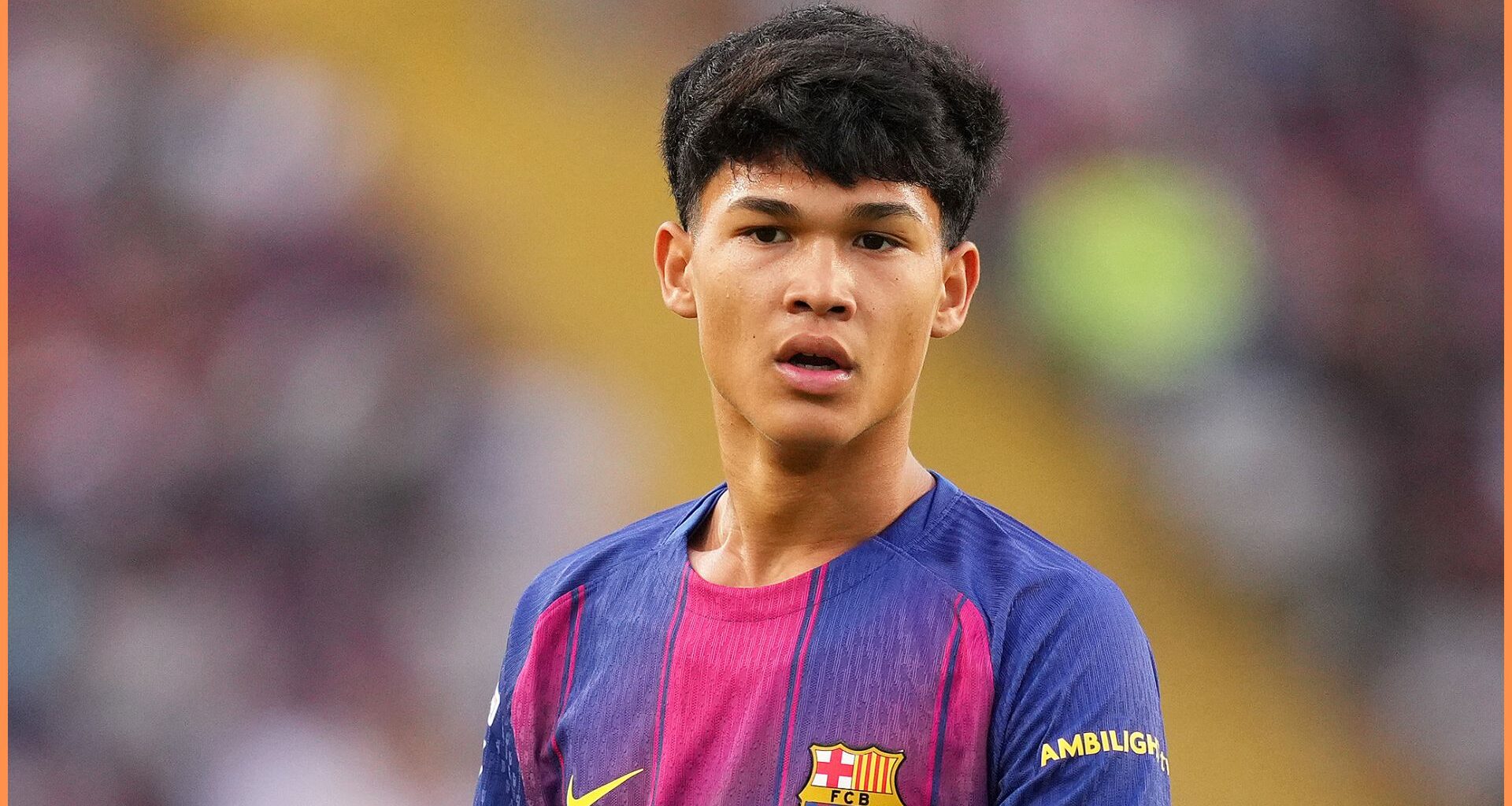 Pedro Fernandes of FC Barcelona looks on during the LaLiga EA Sports match between FC Barcelona and Real Sociedad at Estadi Olimpic Lluis Companys.