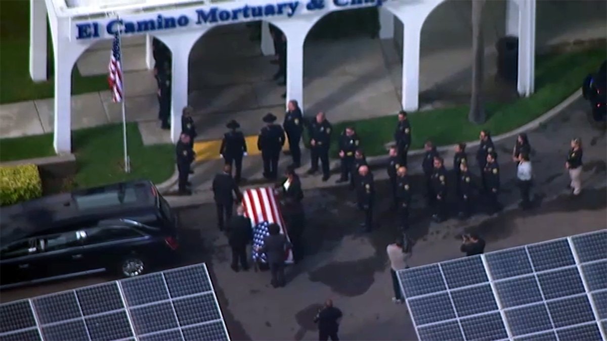 Law enforcement holds procession ceremony for La Mesa Police officer Lauren Craven – NBC 7 San Diego