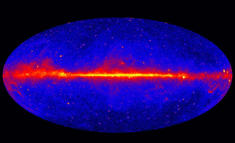 mysterious glow Milky Way Galaxy dark matter