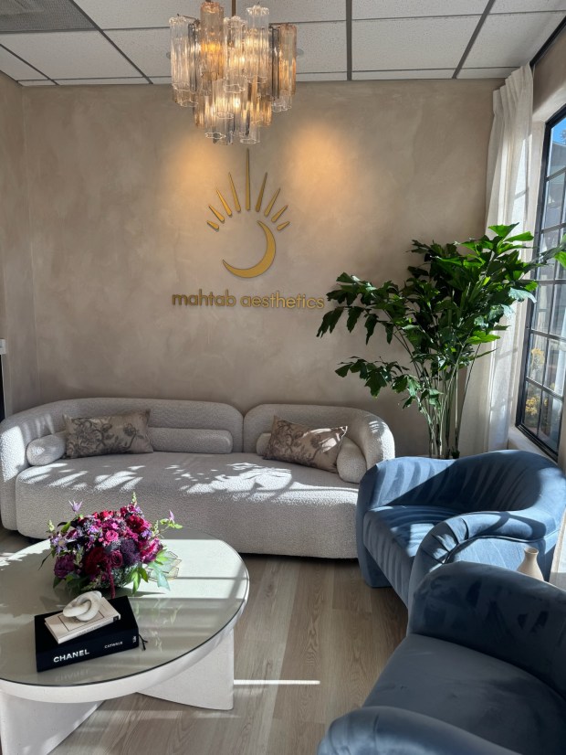 Mahtab Aesthetics Lobby (Courtesy of Mahtab Aesthetics)