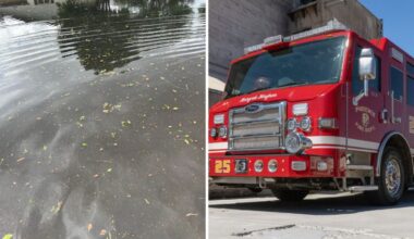 (Photos: KTAR News, left, Phoenix Fire Department, right)...