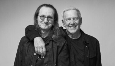 Geddy Lee and Alex Lifeson of Rush. (Richard Sibbald press photo)...