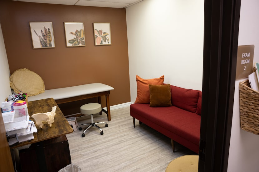 An exam room at Abide Women's Health Services in Dallas on Tuesday, Sept. 30, 2025. The...