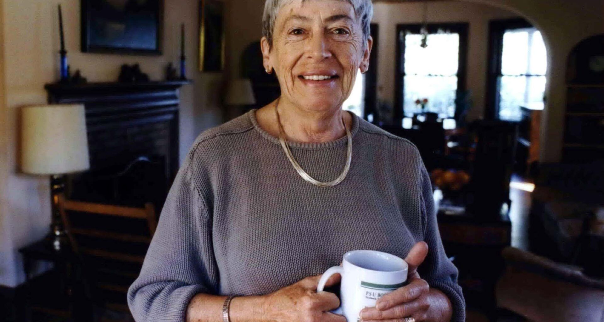 Ursula K. Le Guin in her home in Portland, Oregon, in 2001