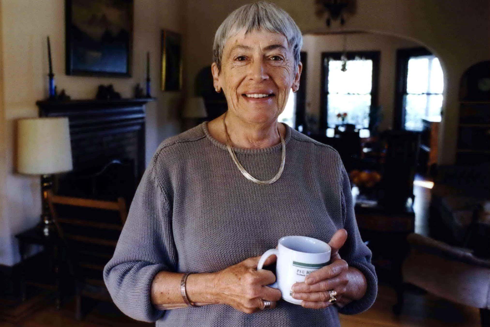 Ursula K. Le Guin in her home in Portland, Oregon, in 2001