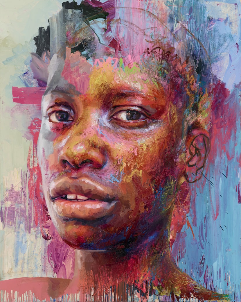 Jenny Saville's 2020 oil painting "Chasah" is among 50 of the artist's works featured in her...
