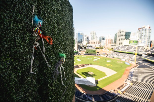 Petco Links golf event at the ballpark on Oct. 15, 2023 at Petco Park in San Diego, California. The event runs Oct. 18 to Oct. 26 this year. (Matt Thomas/San Diego Padres)