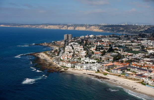 In an aerial photo, the community of La Jolla is seen on Oct. 7, 2025 in San Diego, CA. (K.C. Alfred / The San Diego Union-Tribune)