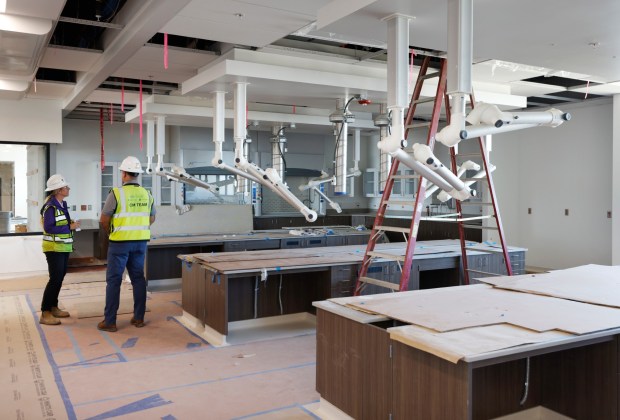 A water testing lab at the North City Pure Water Facility operations and maintenance building is seen on Oct. 22, 2025, in San Diego. (K.C. Alfred / The San Diego Union-Tribune)