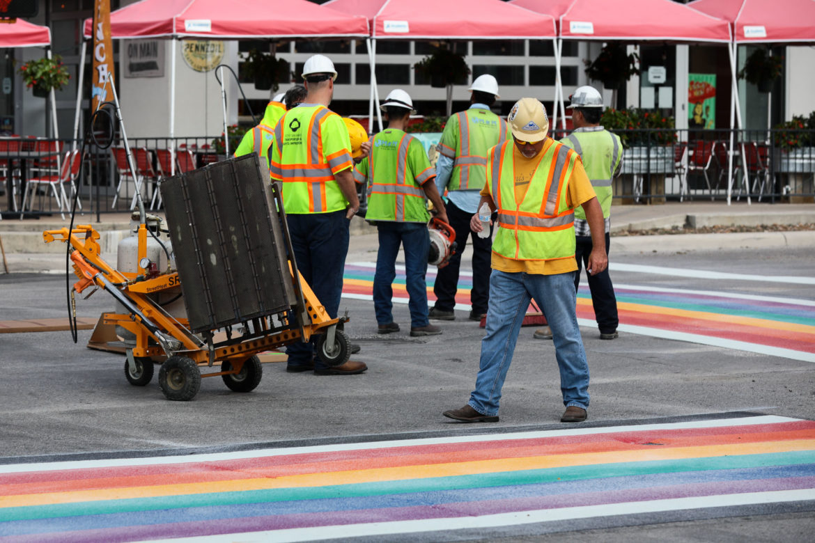 Rainbow crosswalk renews San Antonio's fights with TxDOT