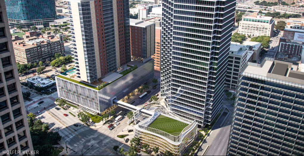 Bank of America Plaza redevelopment rendering