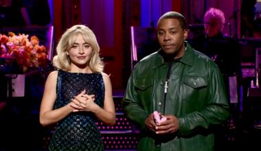Sabrina Carpenter Jokes About Provocative Image in 'SNL' Monologue