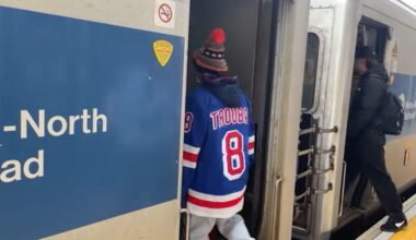 passengers enter train
