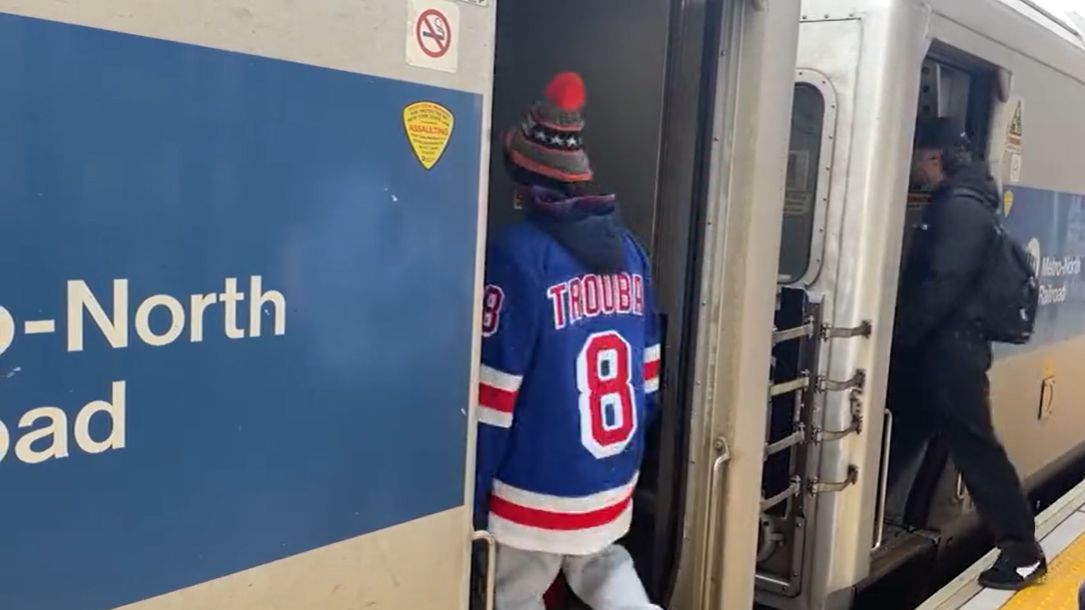 passengers enter train