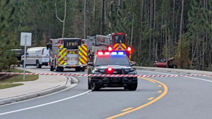 Man dies Sunday when truck flips down embankment on Gold Star Family Parkway: JSO