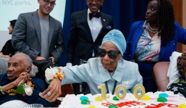 15 centenarians celebrate 100+ milestone birthdays together in NYC