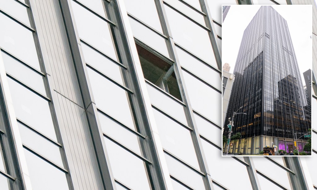 Glass window falls 400 feet from NYC skyscraper onto Midtown street