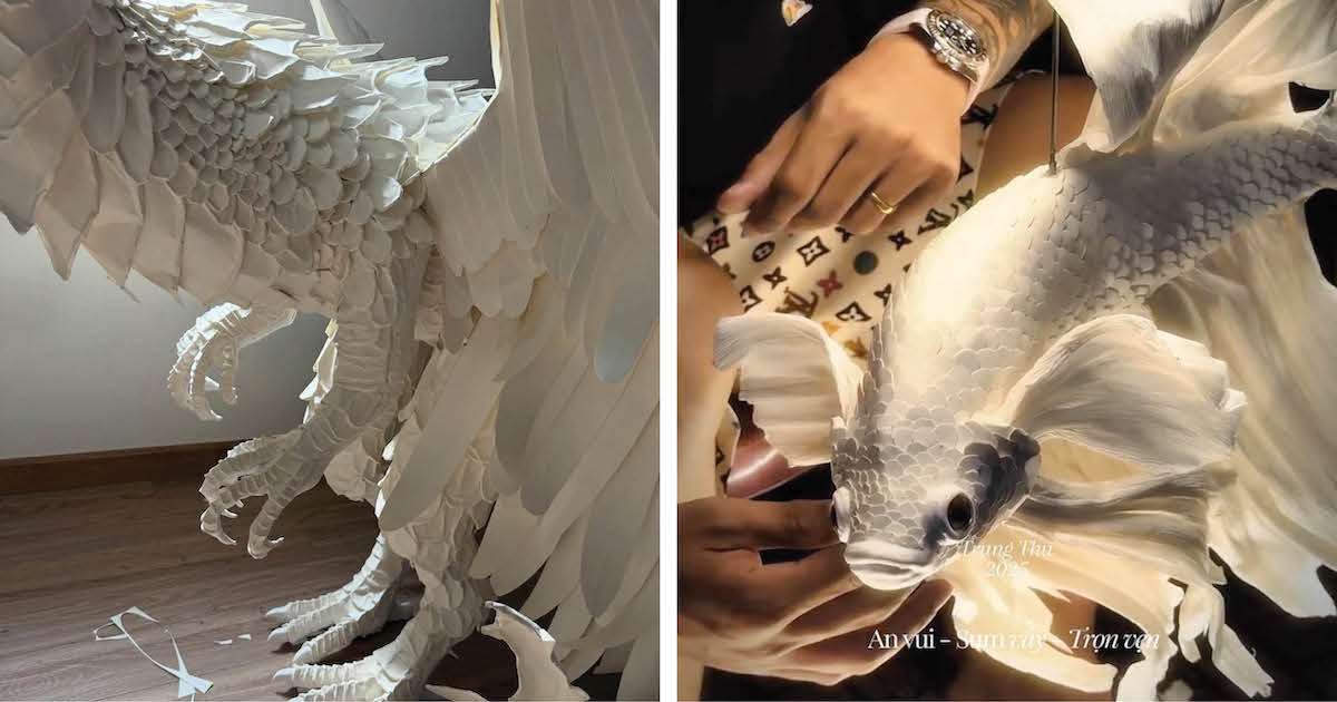 Artist Meticulously Cuts Paper Into Hyperrealistic Animal Sculptures