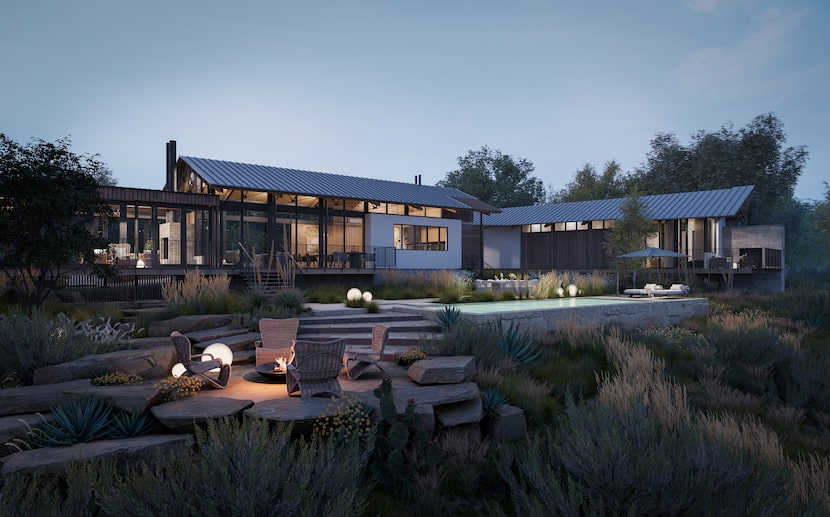 Renderings of the new residential section of the Canyon Ranch Austin wellness resort set to...