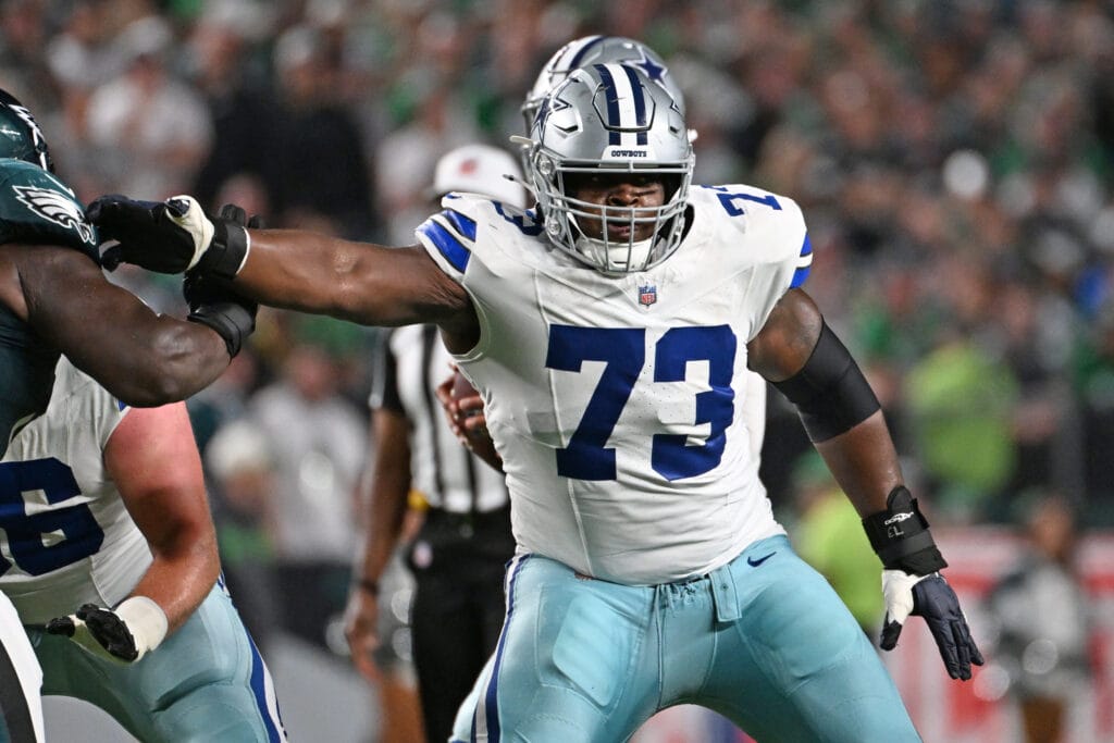 Tyler Smith is active but will not start. Dallas Cowboys going with four backup OL vs. Jets