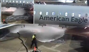 Wild video shows worker lose control of fuel hose at Dallas-Fort Worth Airport
