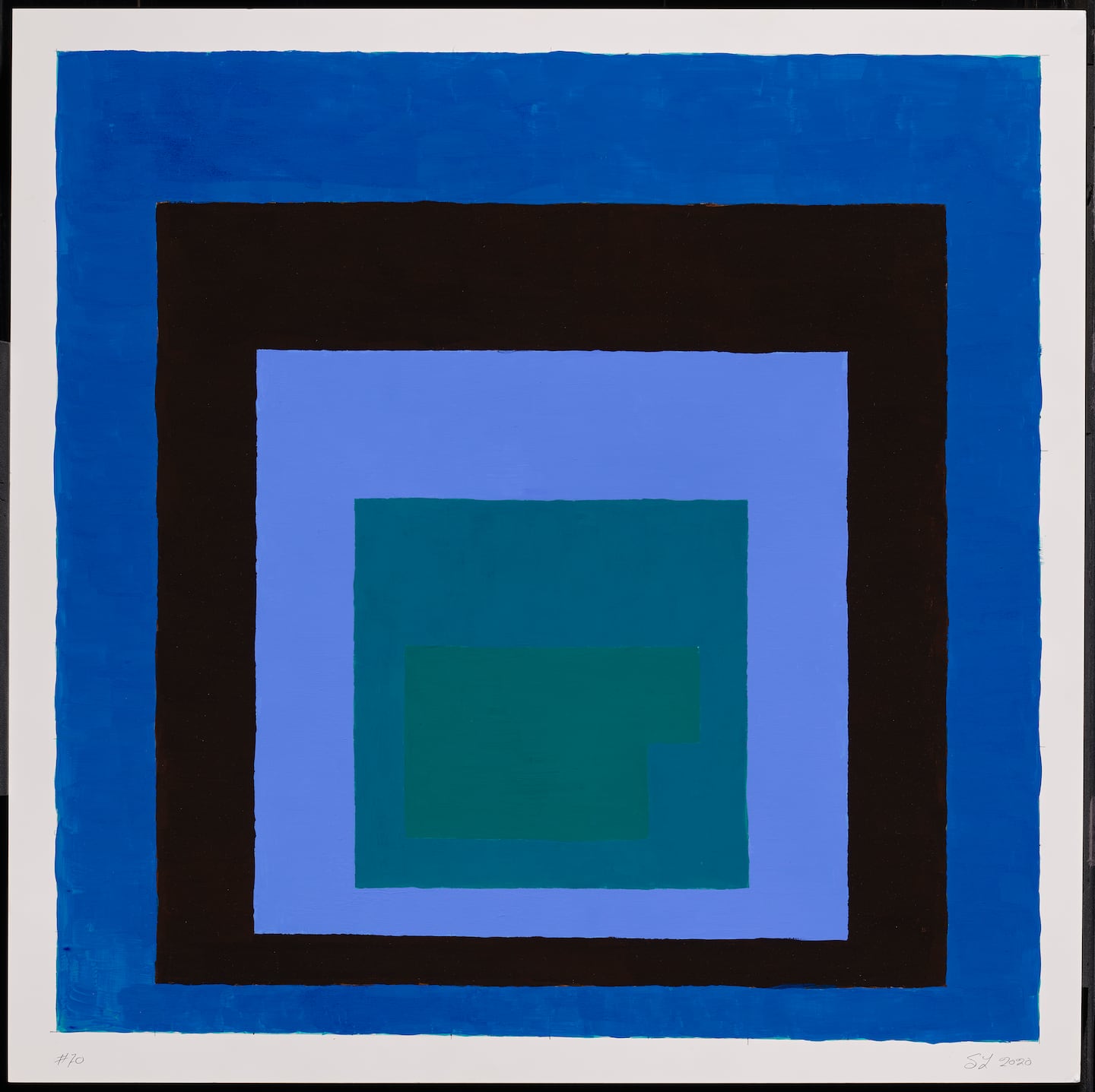 Steve Locke, "Homage to the Auction Block #70," 2020. (Courtesy of Museum of Fine Arts, Boston)