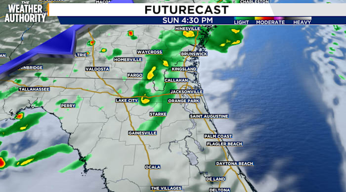 Sunday’s pleasant start to end with scattered showers