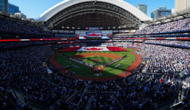 Preparations underway in Toronto for Sunday’s ALCS Game 1 between Blue Jays and Seattle Mariners