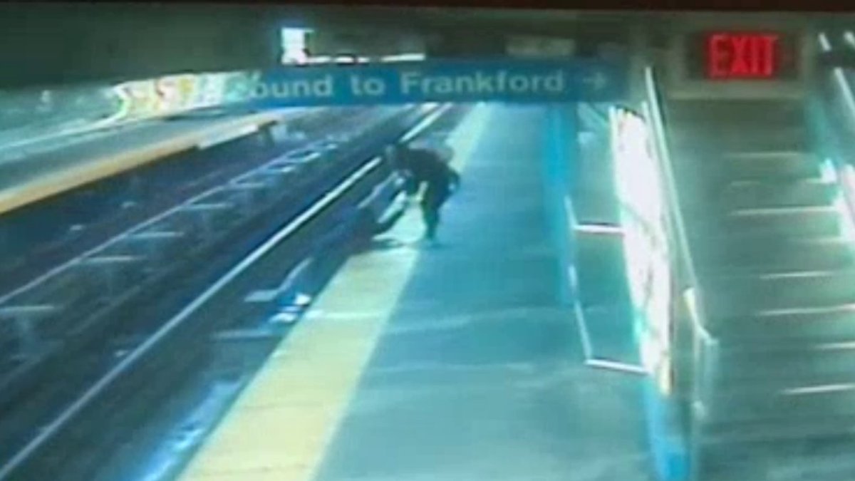 Woman falls onto SEPTA tracks, bystander helps pull her to safety – NBC10 Philadelphia