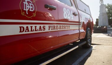 Fire engulfs RV in East Dallas – woman and her dog found dead