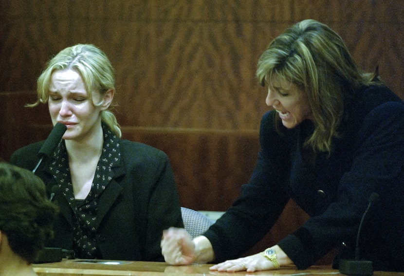 Hollandsworth wrote about Susan Wright, left, a Houston mother standing trial for murder, in...