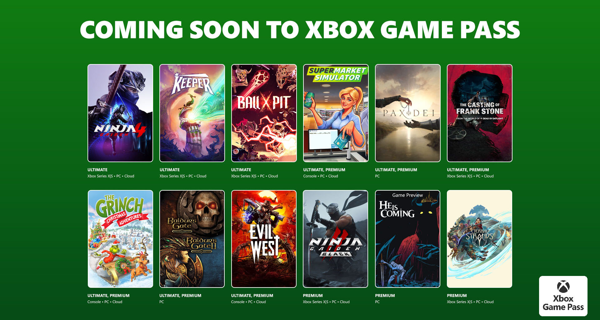 Xbox Game Pass Update Hero Image