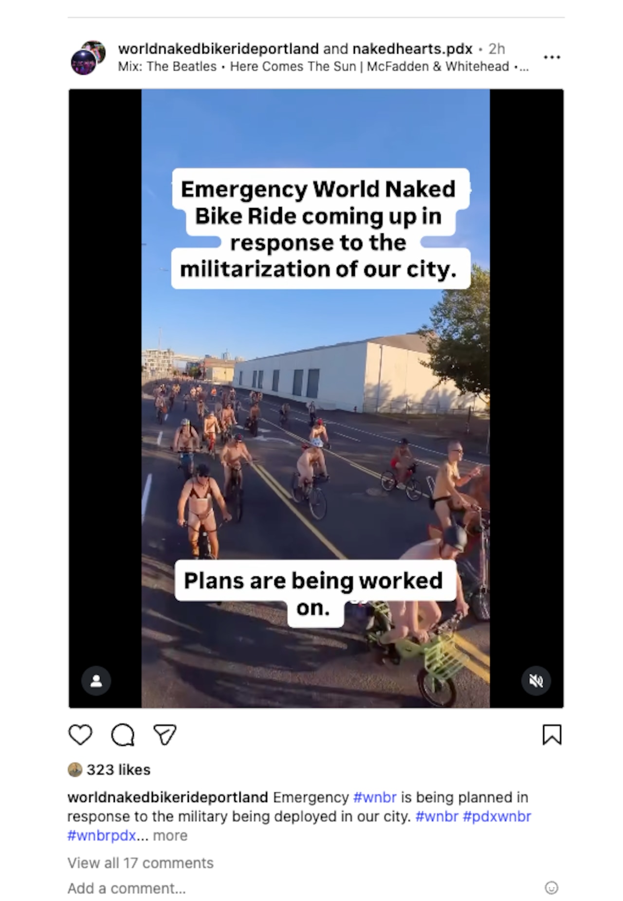 World Naked Bike Ride