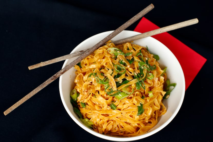 Garlic noodles at Mot Hai Ba in Dallas are legendary.