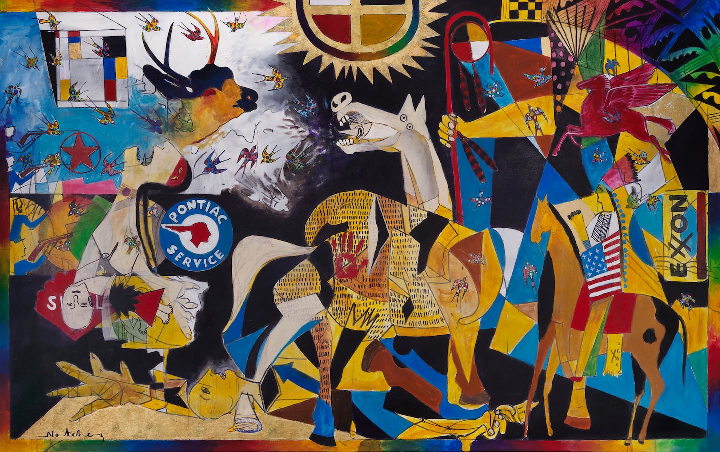 Stan Natchez, "Guernica to Wounded Knee," 2012.  Reproduced with permission.