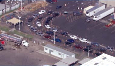 Long line seen outside Phoenix food bank as SNAP benefits are about to run out