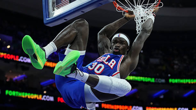 Adem Bona (via Getty Images) Philadelphia 76ers’ Adem Bona gets rookie lessons as Andre Drummond and co. pull hilarious locker room prank