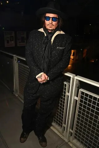 Dave Benett/Getty Johnny Depp backstage at the Stella McCartney Spring/Summer 2026 fashion show