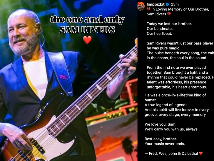 Sam Rivers limp bisket INSTAGRAM