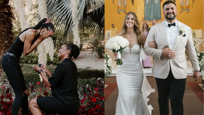 Alyssa Thomas and DeWanna Bonner, Sabrina Ionescu and Hroniss Grasu (via Getty Images) 5 heartwarming WNBA love stories that will make you go weak in your knees