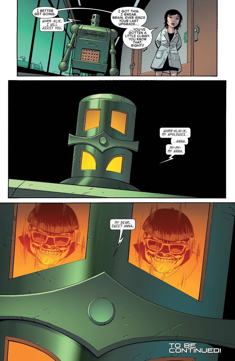 Otto Octavius is hidden in the Living Brain