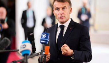 Macron says oil tanker off France is linked to Russia's shadow fleet and committed "serious wrongdoings"