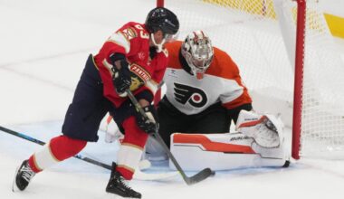 Philadelphia Flyers lose season opener to Florida Panthers, 2-1, as Marchand scores game-winner