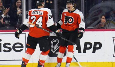 Trevor Zegras scores 2 goals and Philadelphia Flyers slip past New York Islanders 4-3 in a shootout