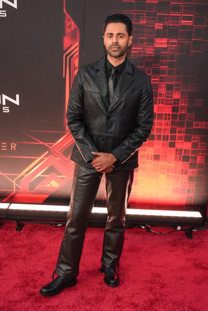 Hasan Minhaj attends the "Tron: Ares" premiere