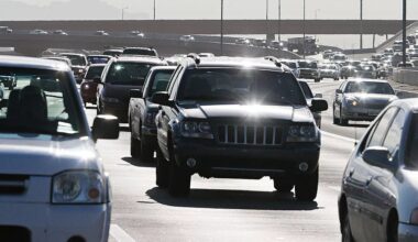 bumper to bumper traffic on a highway